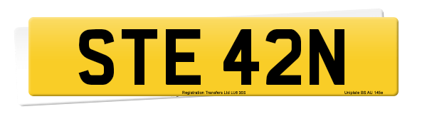 Registration number STE 42N